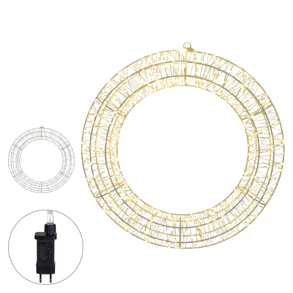 GUIRLANDA DECOR 960 LED USO EXTERNO BIVOLT (BRANCO QUENTE) 50X8cm