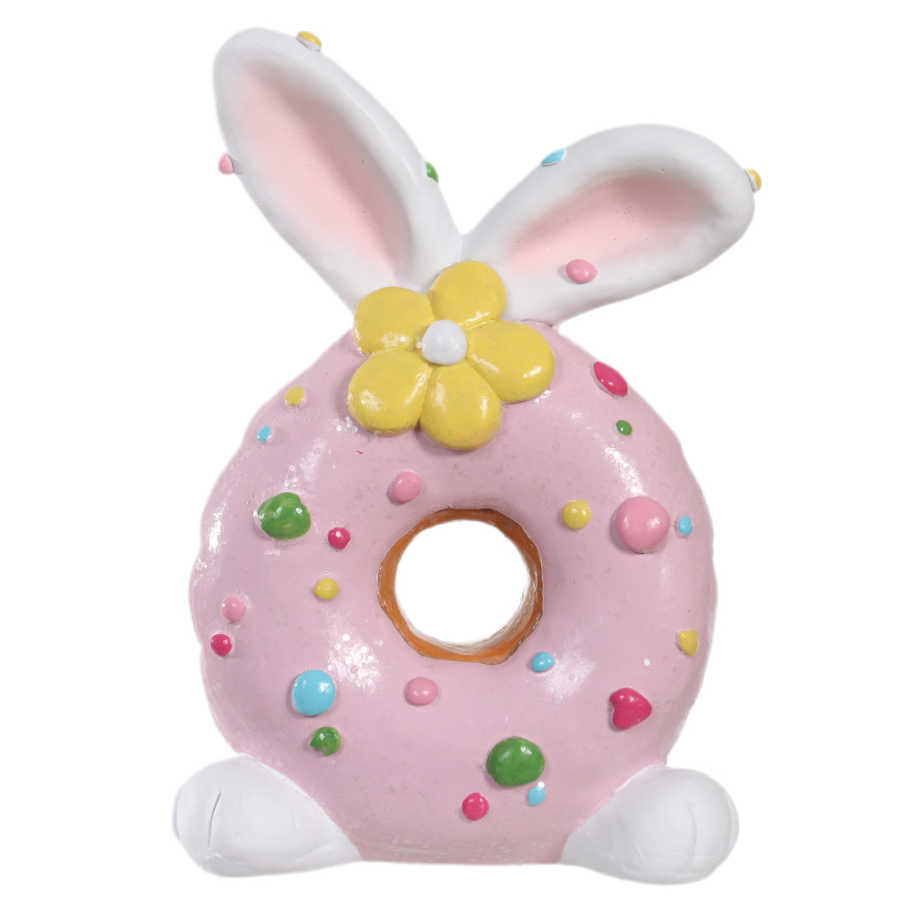 RESINA DECORATIVA DONUT (ROSA) 9X4,5X13,8cm