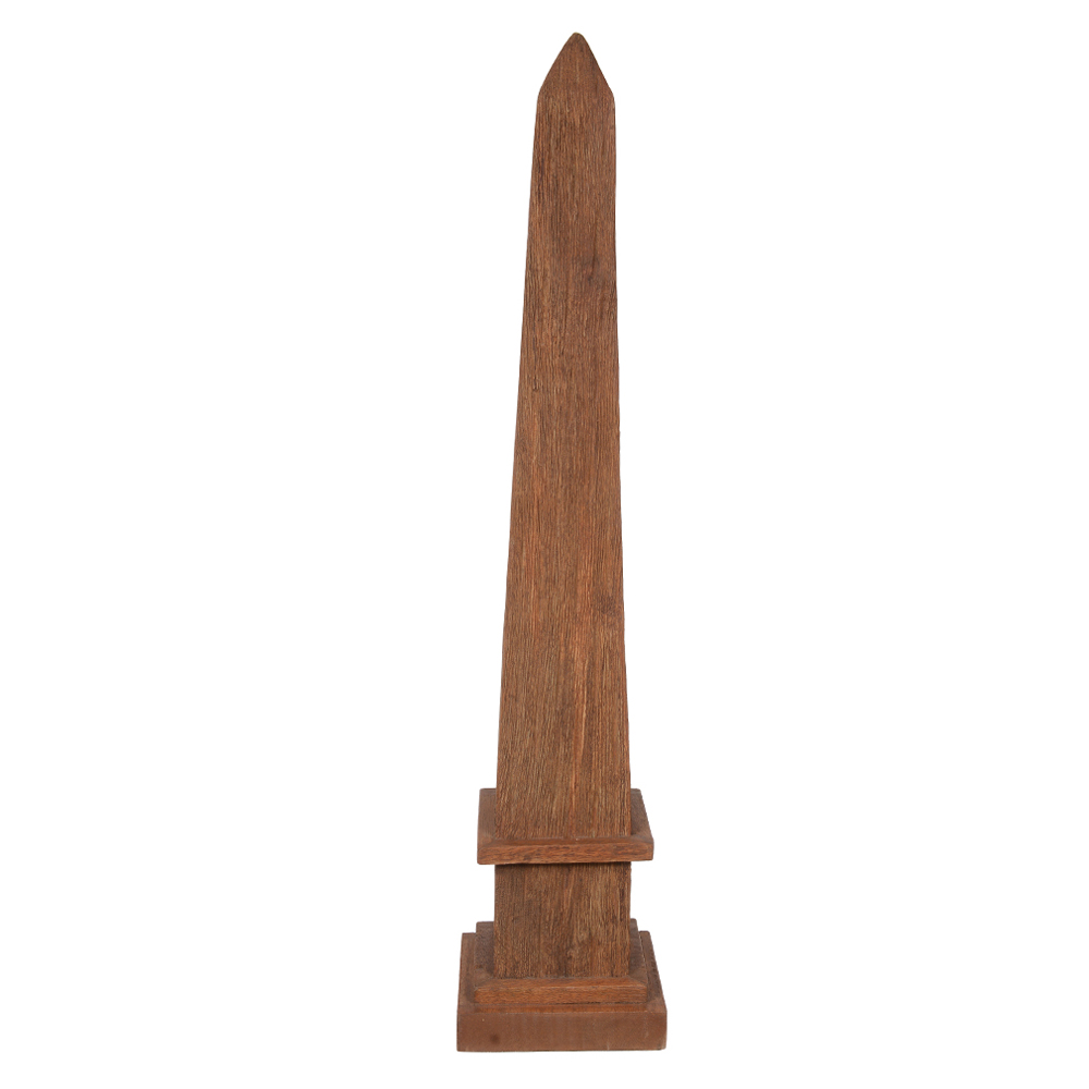 ESCULTURA DECOR MADEIRA (MARROM) 53X12X12cm