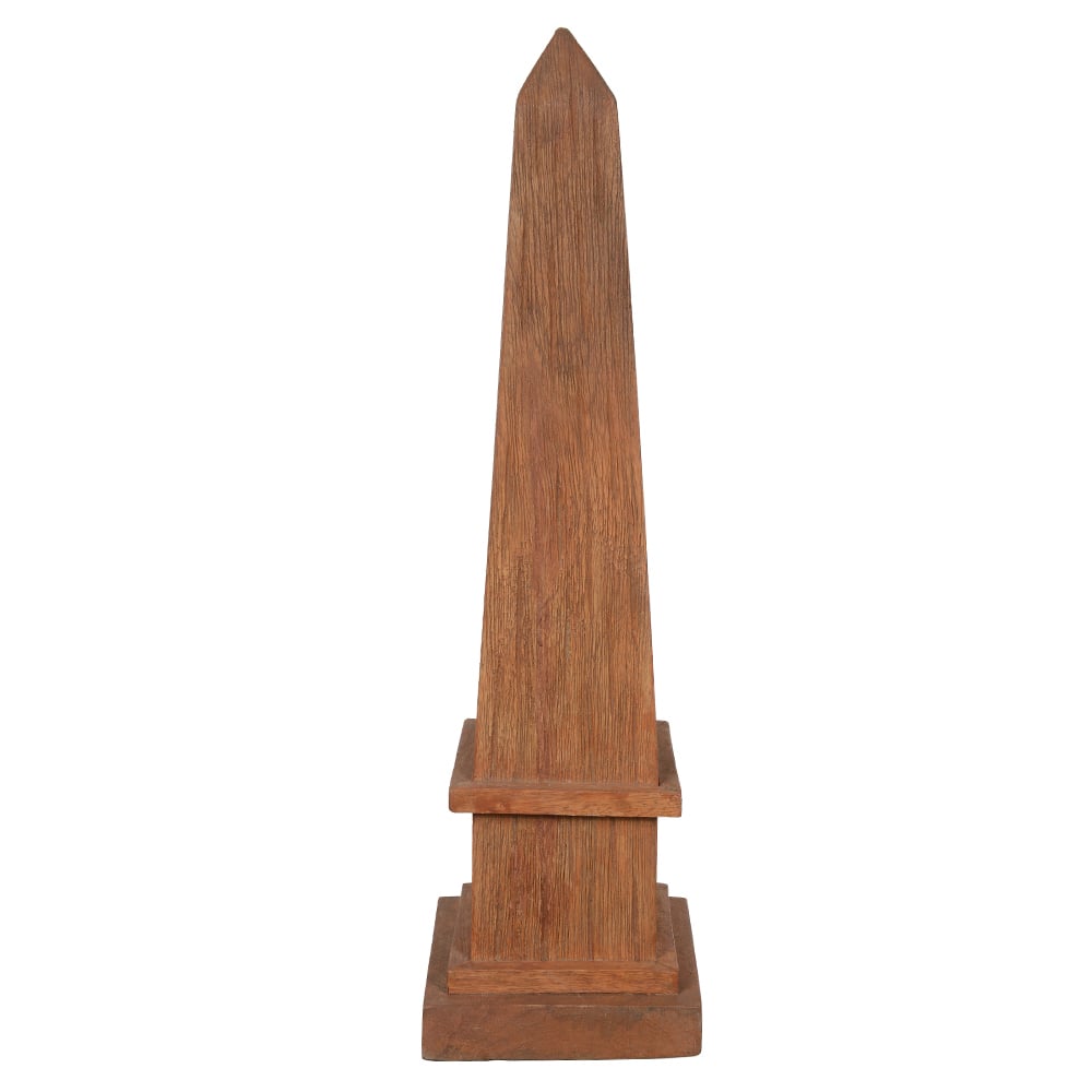ESCULTURA DECOR MADEIRA (MARROM) 40,5X11X11cm