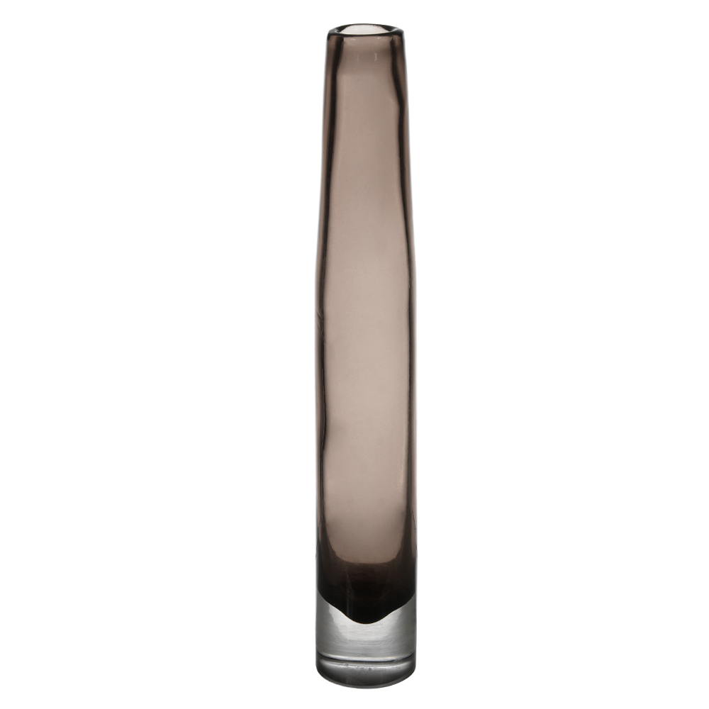 VASO DECOR VIDRO (MARROM) 43cm 6,5d