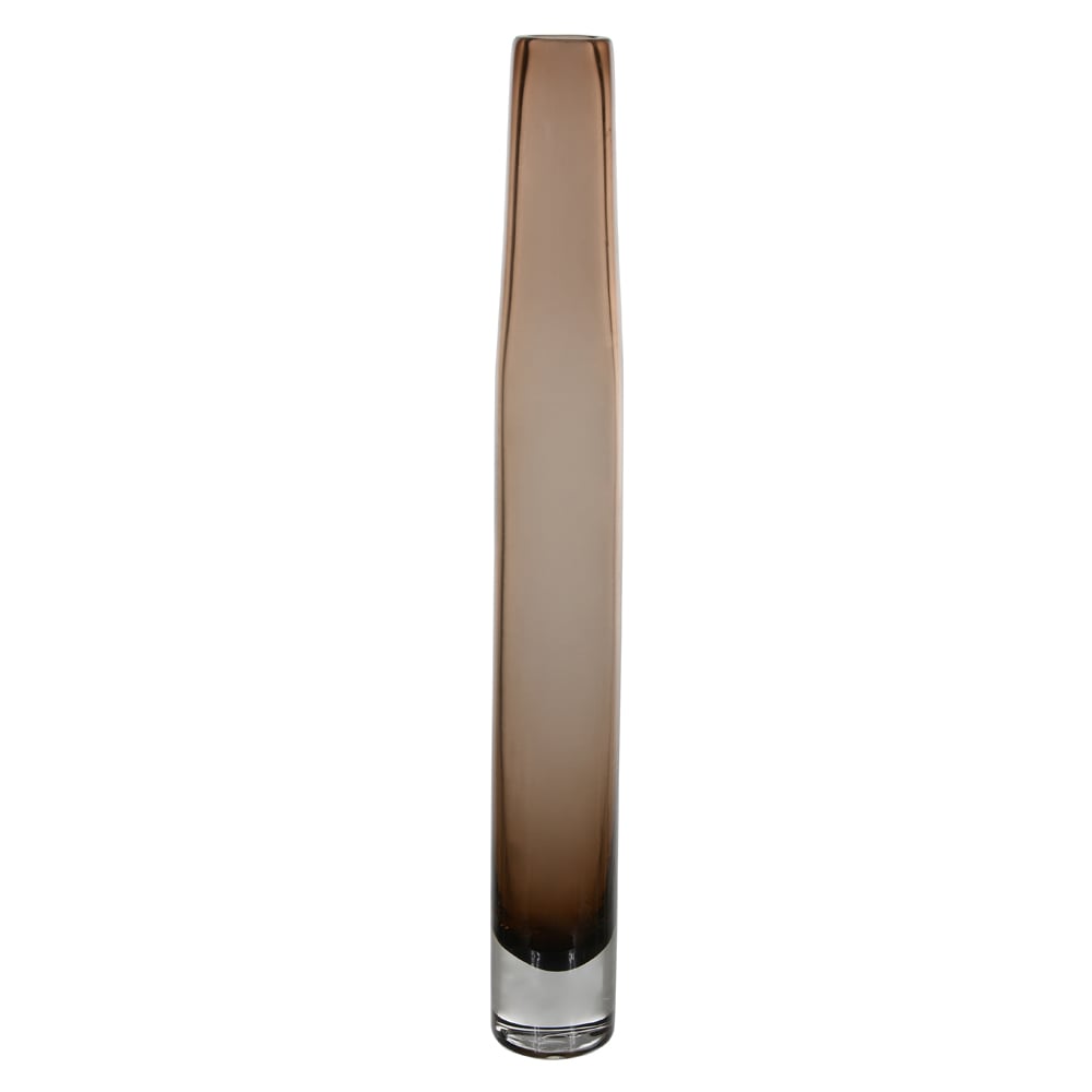 VASO DECOR VIDRO (MARROM) 52cm 6,5d