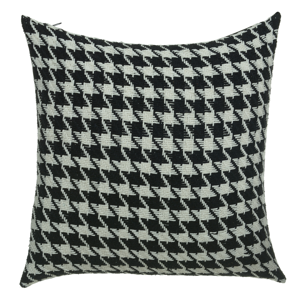 ALMOFADA ALGODAO (PRETO BRANCO) 50X50cm