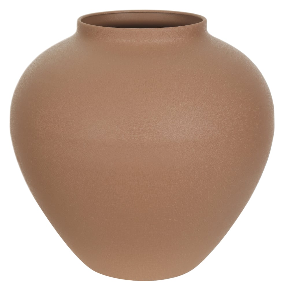 VASO DECORATIVO METAL TEXTURIZADO (MARROM) 26,8cm 28d
