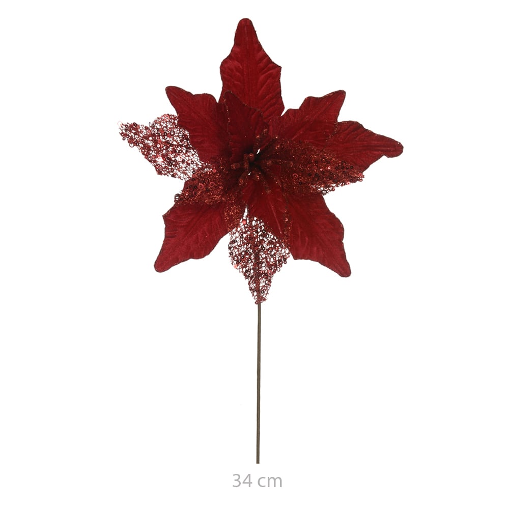 H.BICO PAPAGAIO NATAL AVELUDADO (VERMELHO) 34cm