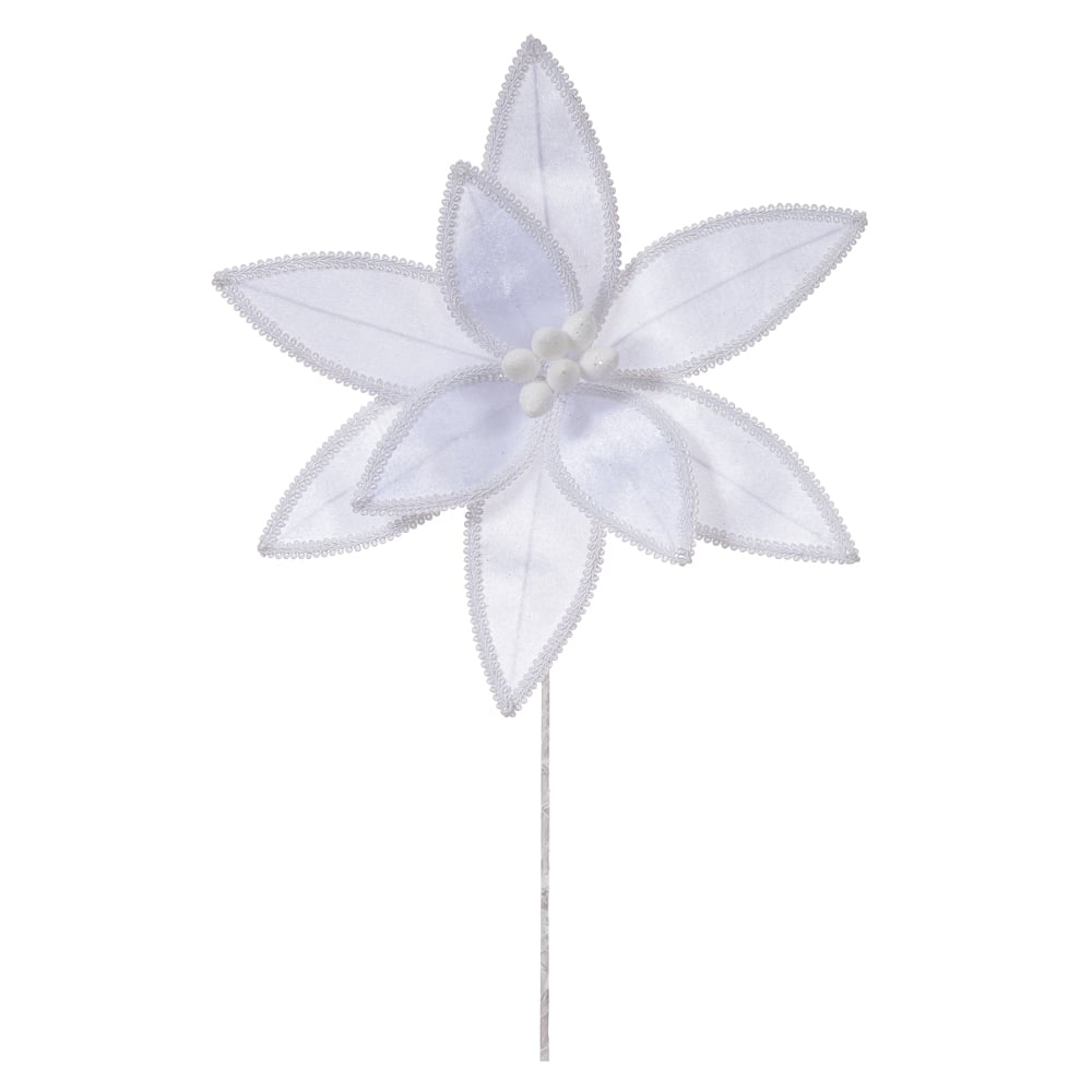 H.BICO PAPAGAIO NATAL AVELUDADO (BRANCO) 32cm