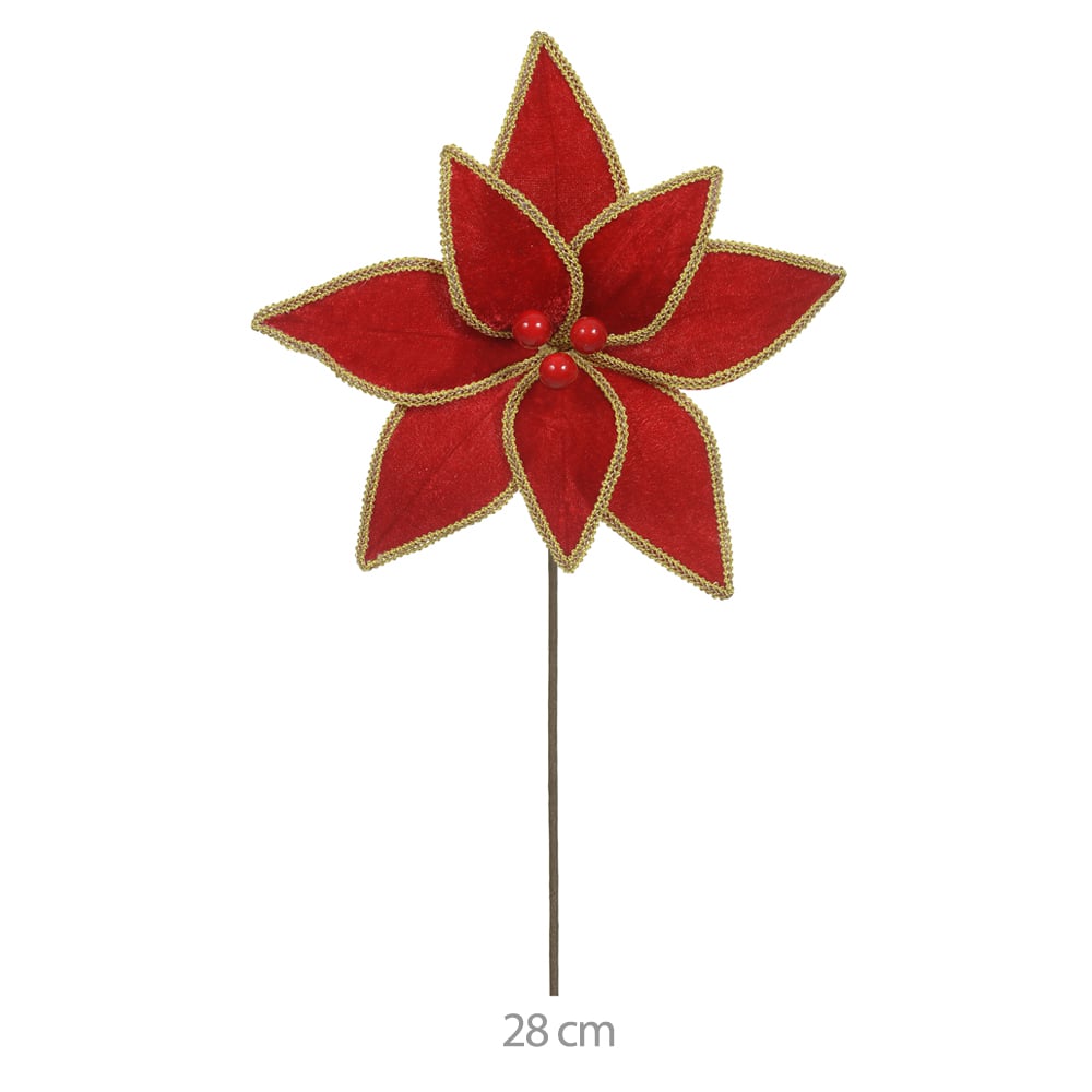 H.BICO PAPAGAIO NATAL AVELUDADO (VERMELHO) 28cm