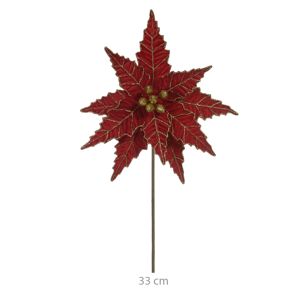 H.BICO PAPAGAIO NATAL AVELUDADO C/GLITTER (VERMELHO GLITTER DOURADO) 32cm