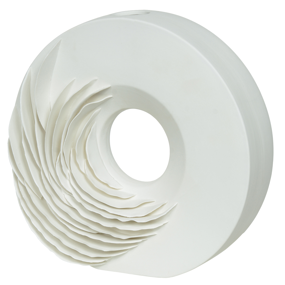 VASO DECOR CERAMICA (BRANCO) 30X30X5cm