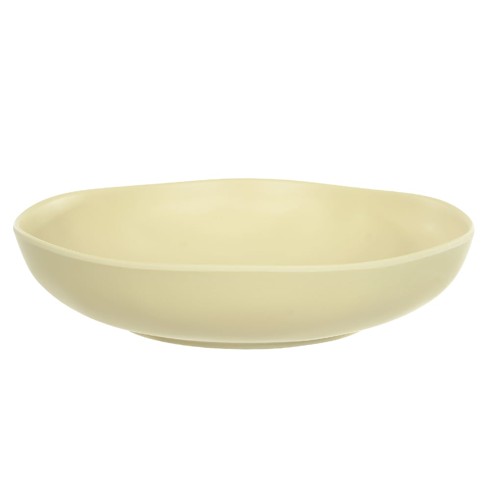 PRATO FUNDO MELAMINA 1000ml 22X22X5cm ORGANIC (BEGE)