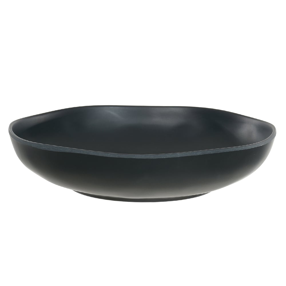 PRATO FUNDO MELAMINA 1000ml 22X22X5cm ORGANIC (PRETO)