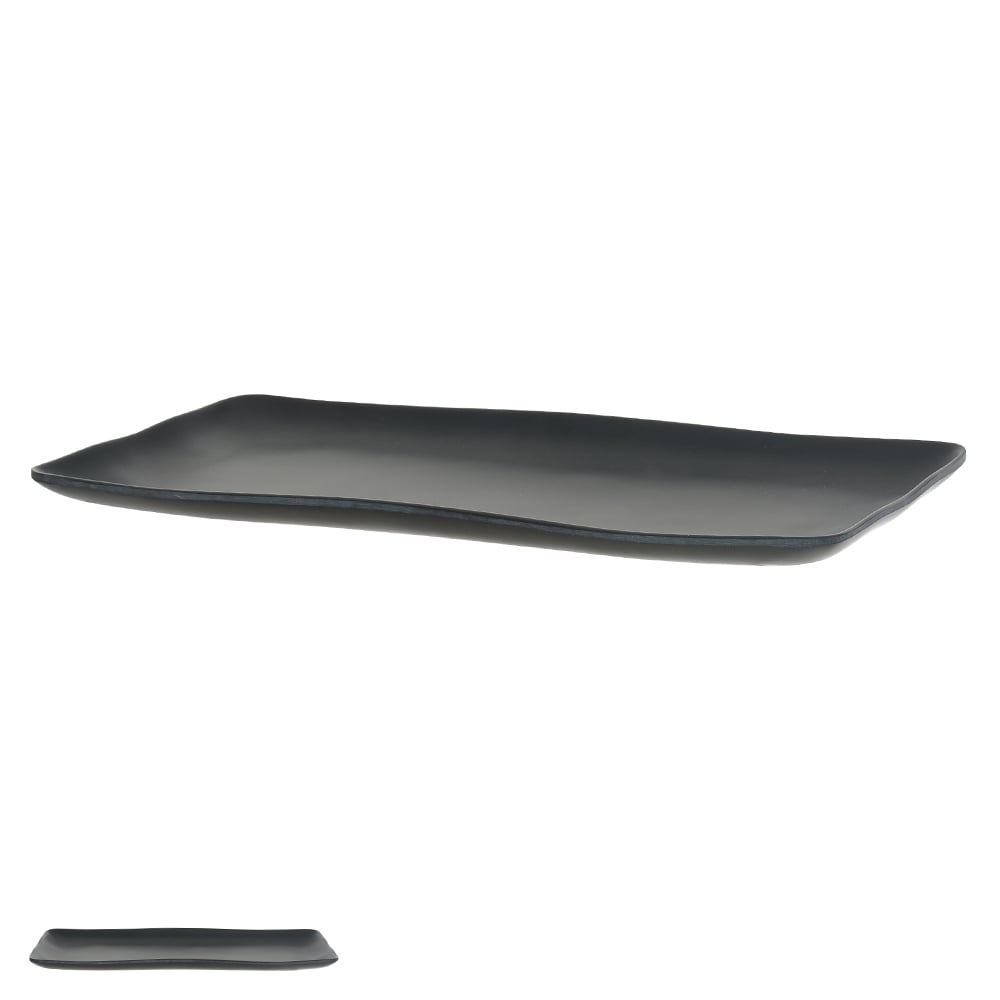 TRAVESSA MELAMINA 36X17,7X2cm ORGANIC (PRETO)