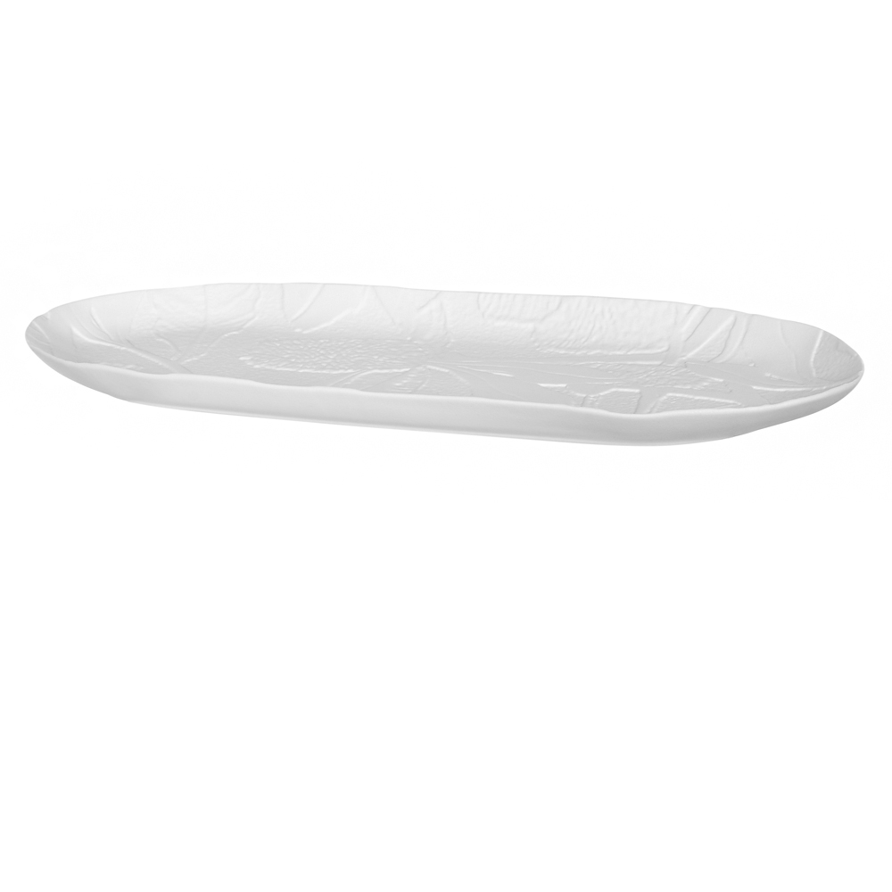 CENTRO DE MESA PORCELANA (BRANCO) 3,5X46,5X15cm