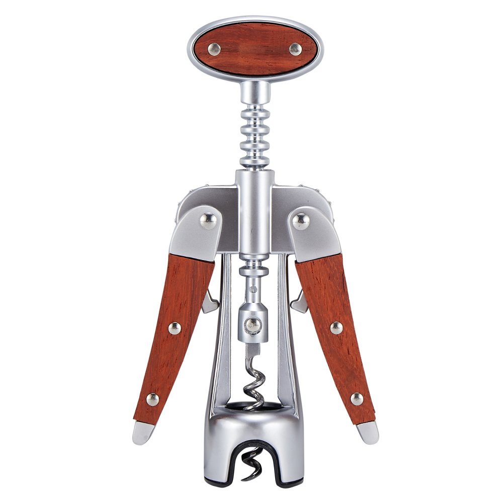 SACA-ROLHAS L. ZINCO 18,6X7X3,5cm C/MADEIRA CLASSIC (PRATA)