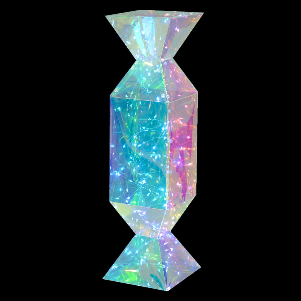 LUZ DECOR 100 LED CANDY C/USB (IRIDESCENTE) 45cm