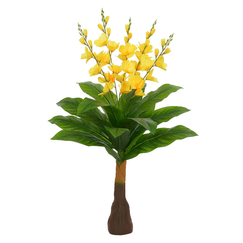 A.FLOR REAL TOQUE X5 (AMARELO) 1m