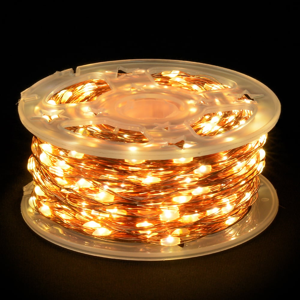 CORDAO 1000 LED FIO DE FADA STROBO BIVOLT (BRANCO QUENTE) 100m
