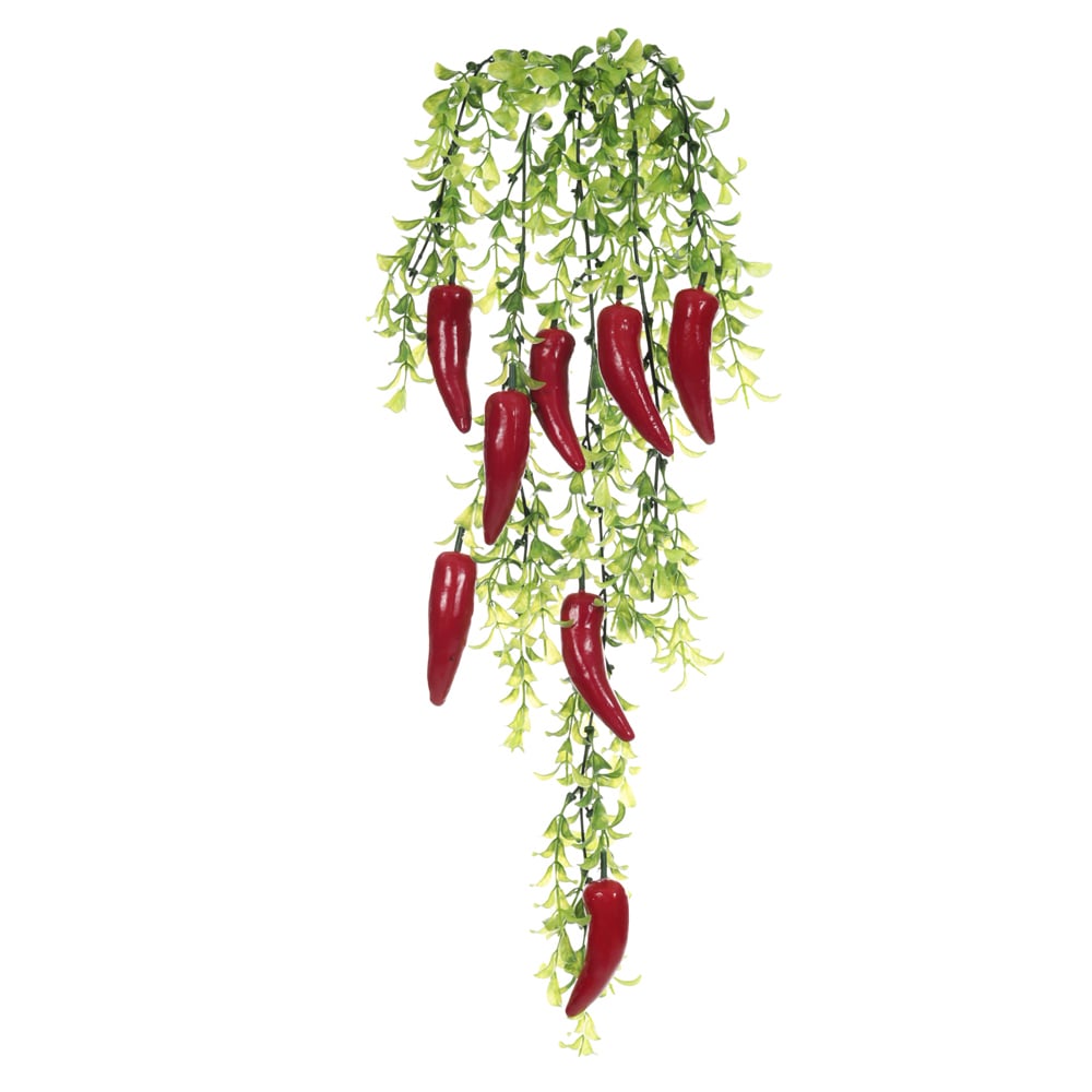 F.PIMENTA PENDURAR PLASTICO X9 (VERMELHO) 75cm