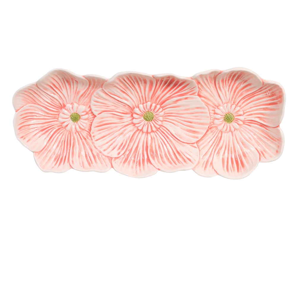 FLOR DECORATIVA PAREDE (ROSA) 3,6X13,3cm