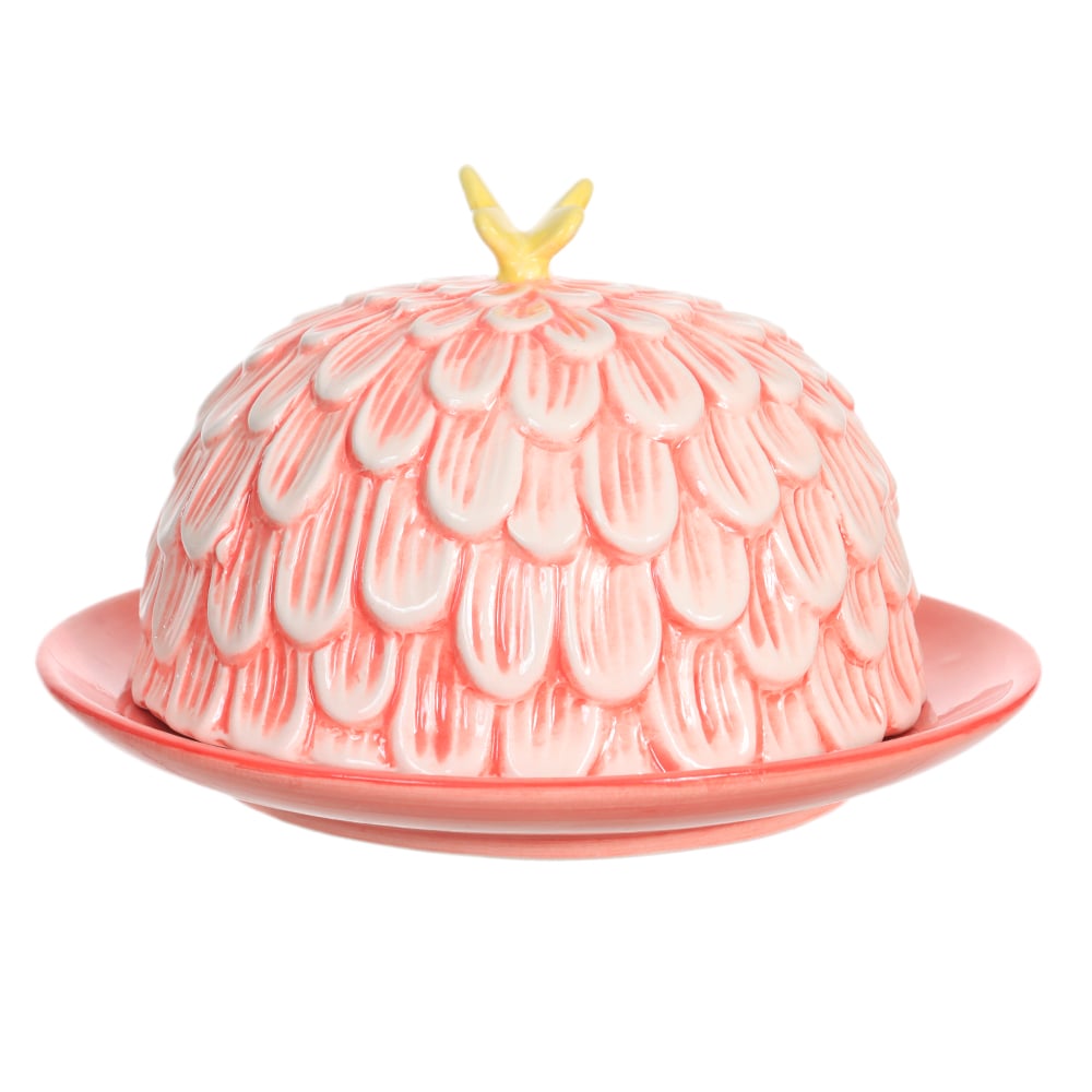 MINI CUPULA DECORATIVA FLOR (ROSA) 10,8cm 17,8D