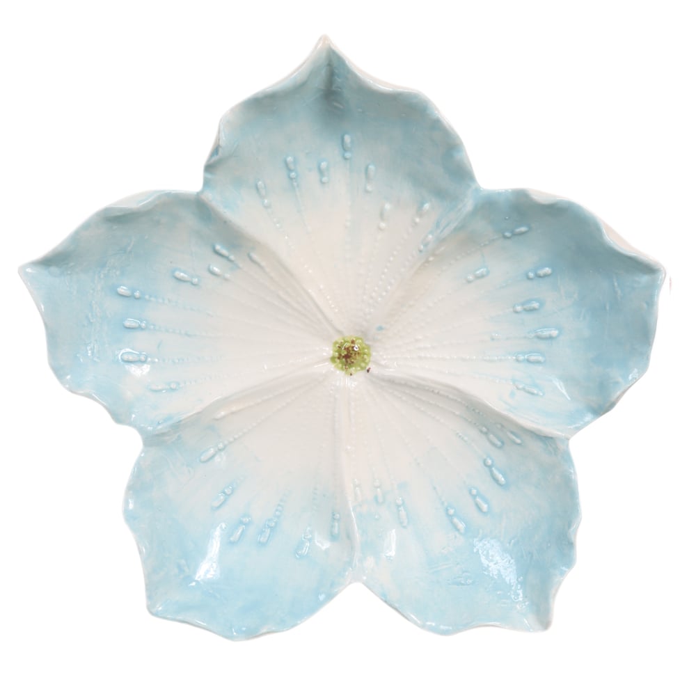 FLOR DECORATIVA PAREDE (AZUL) 17D