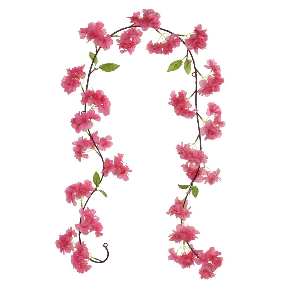 C.GUIRLANDA FLOR CEREJEIRA X115 (ROSA) 1,8m