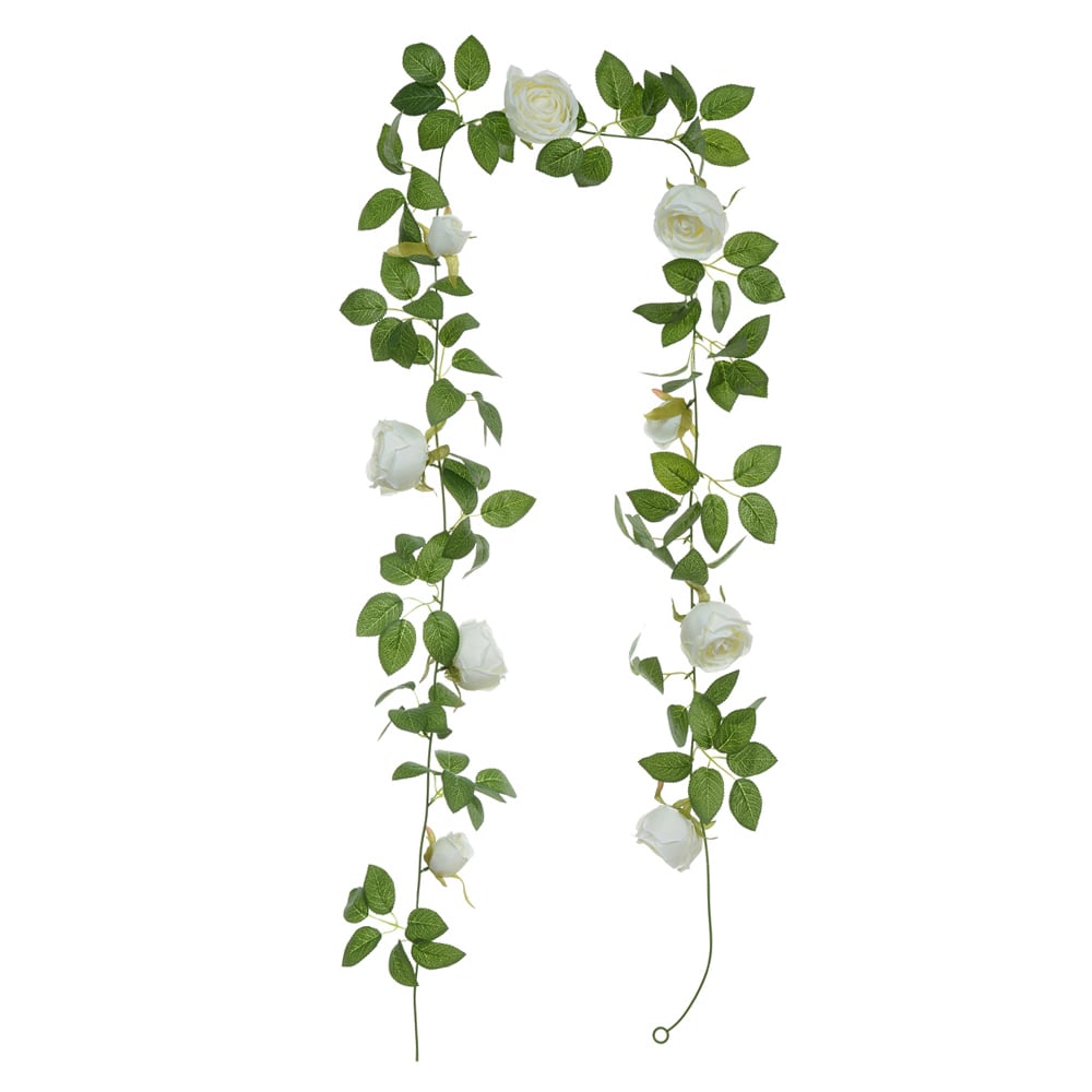 C.GUIRLANDA ROSA X9 (BRANCO) 2m