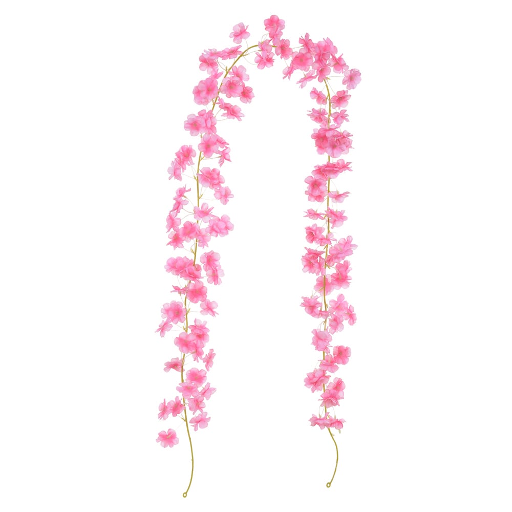 C.GUIRLANDA FLOR CEREJEIRA X135 (ROSA) 1,8m
