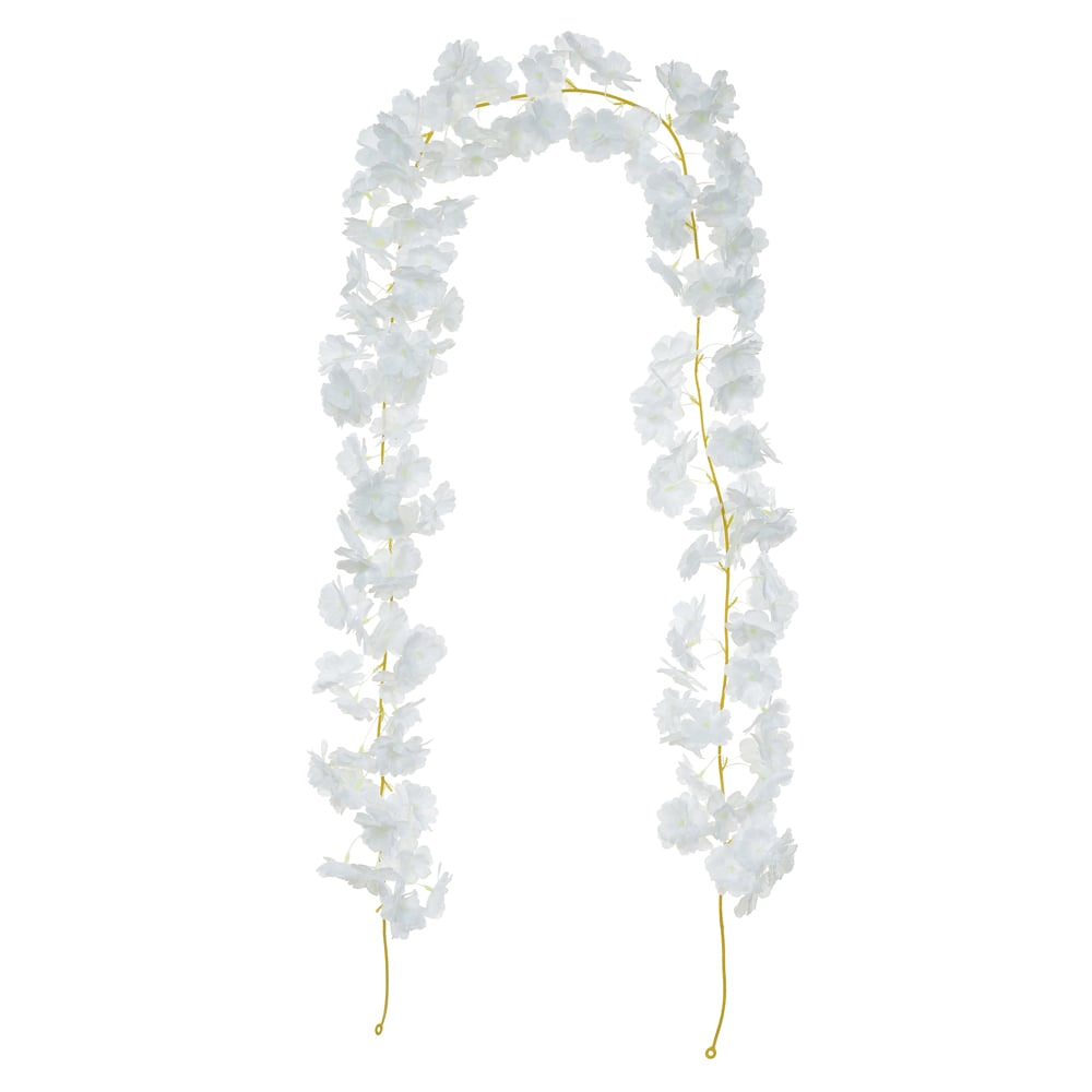 C.GUIRLANDA FLOR CEREJEIRA X135 (BRANCO) 1,8m