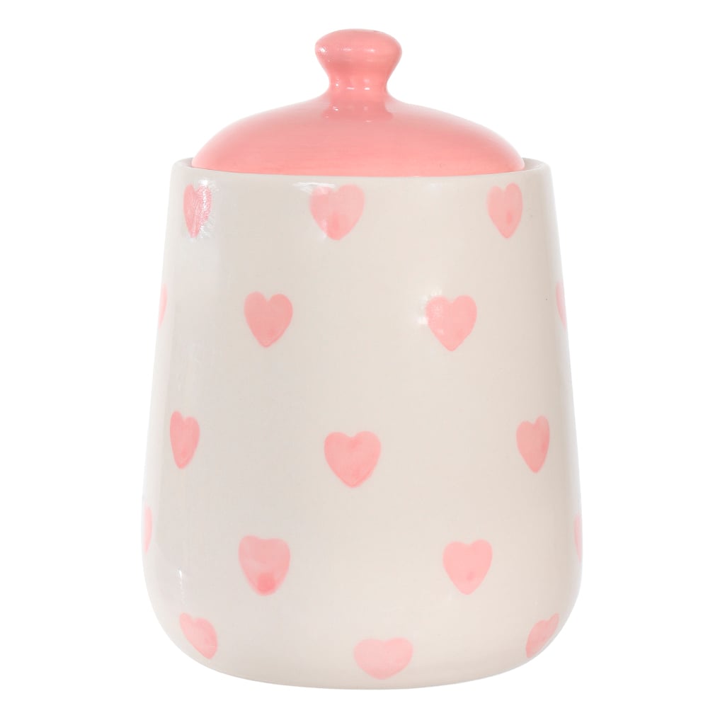 POTE DECORATIVO CORACAO (ROSA) 13cm 9,5D