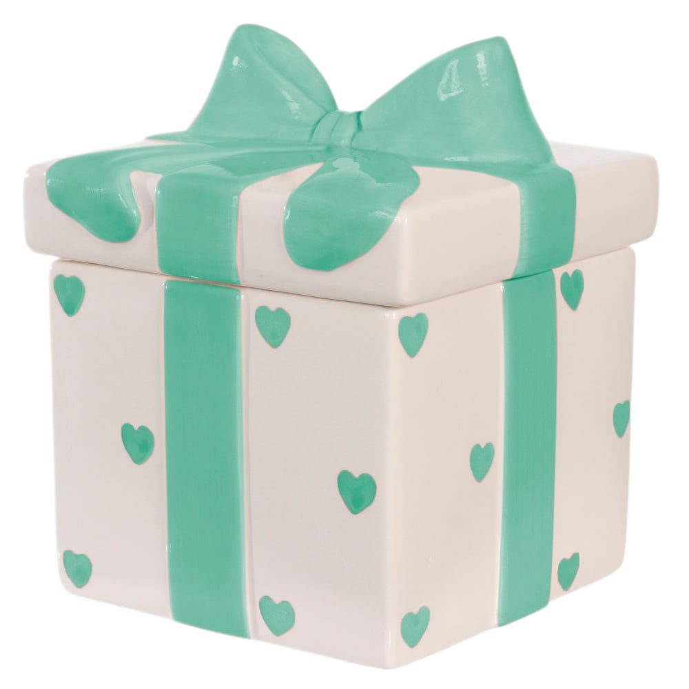 POTE DECORATIVO QUADRADO (VERDE) 15,7X13,5cm