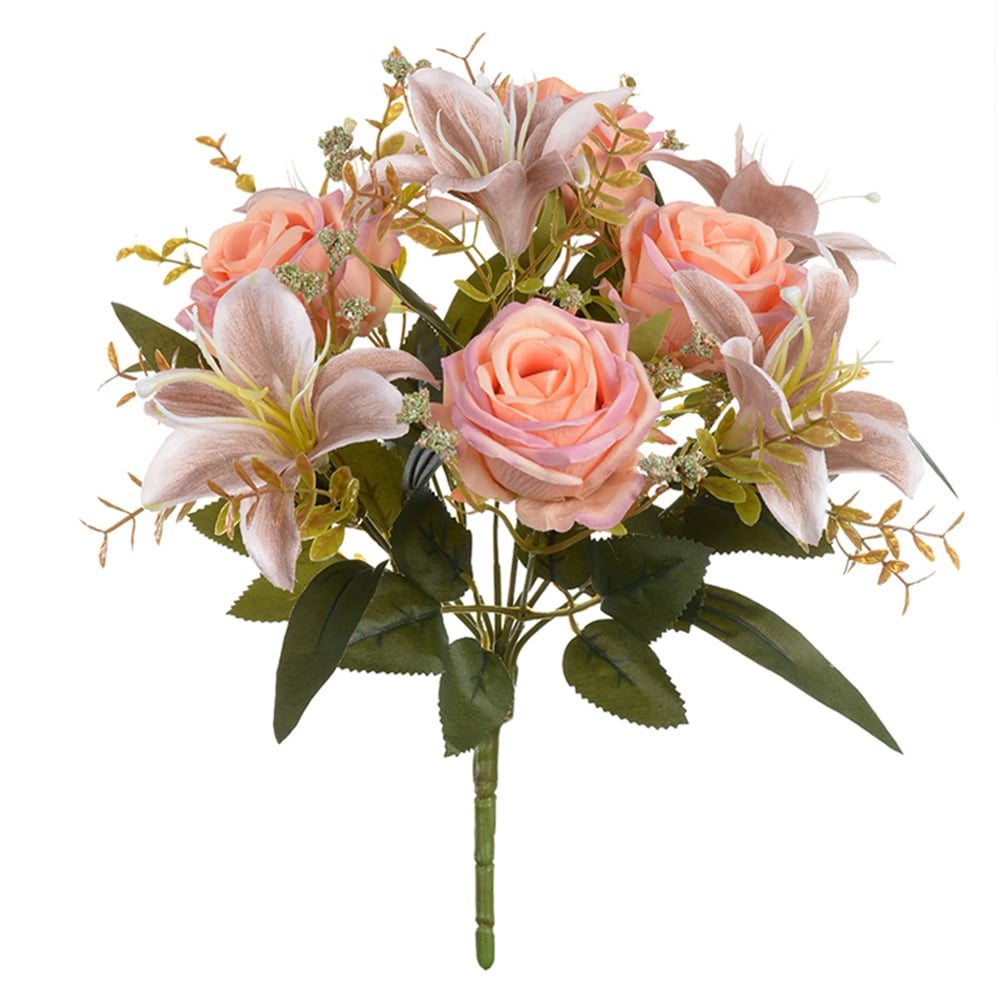 B.ROSA LIRIO X9 (ROSA ANTIGO) 30cm