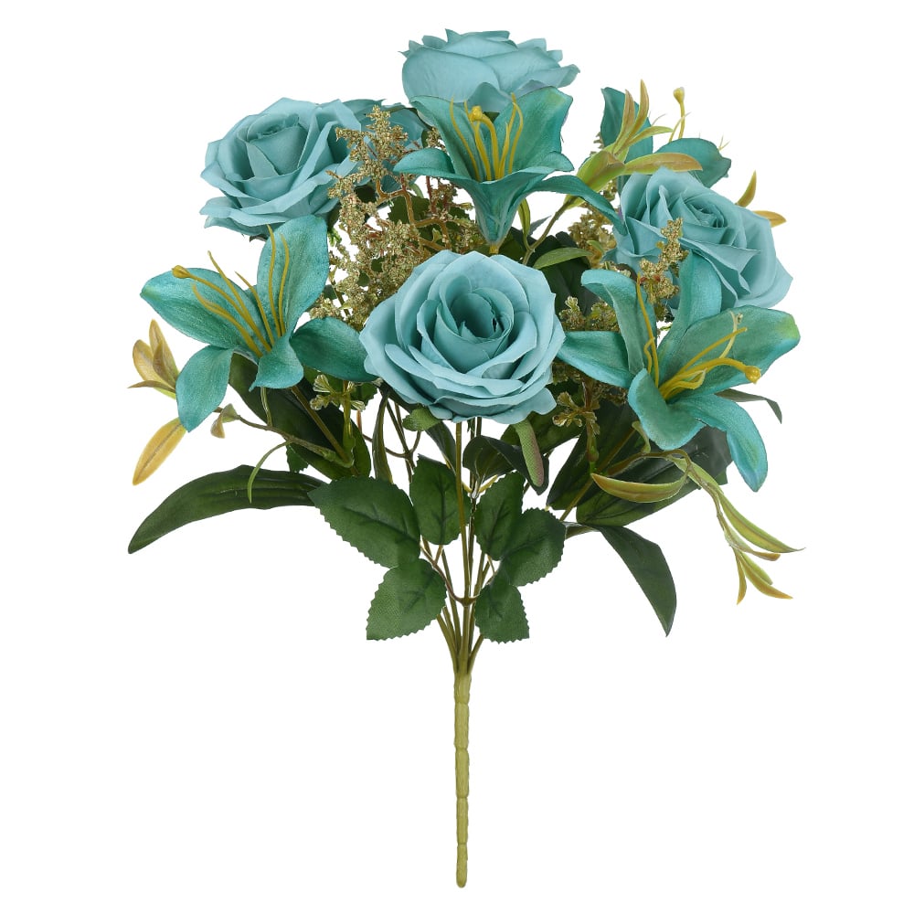 B.ROSA LIRIO X9 (AZUL) 40cm