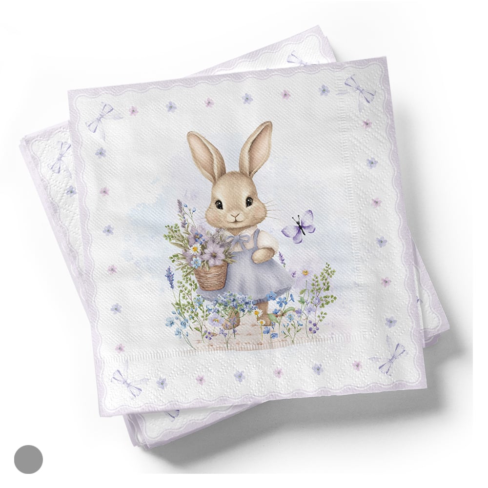 GUARDANAPO PROVENCAL C/20 PCS (LILAS) 25X25cm