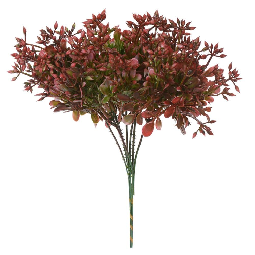 F.PICK GRASS C/PRINT PLASTICO X5 (VERMELHO OUTONO) 24cm