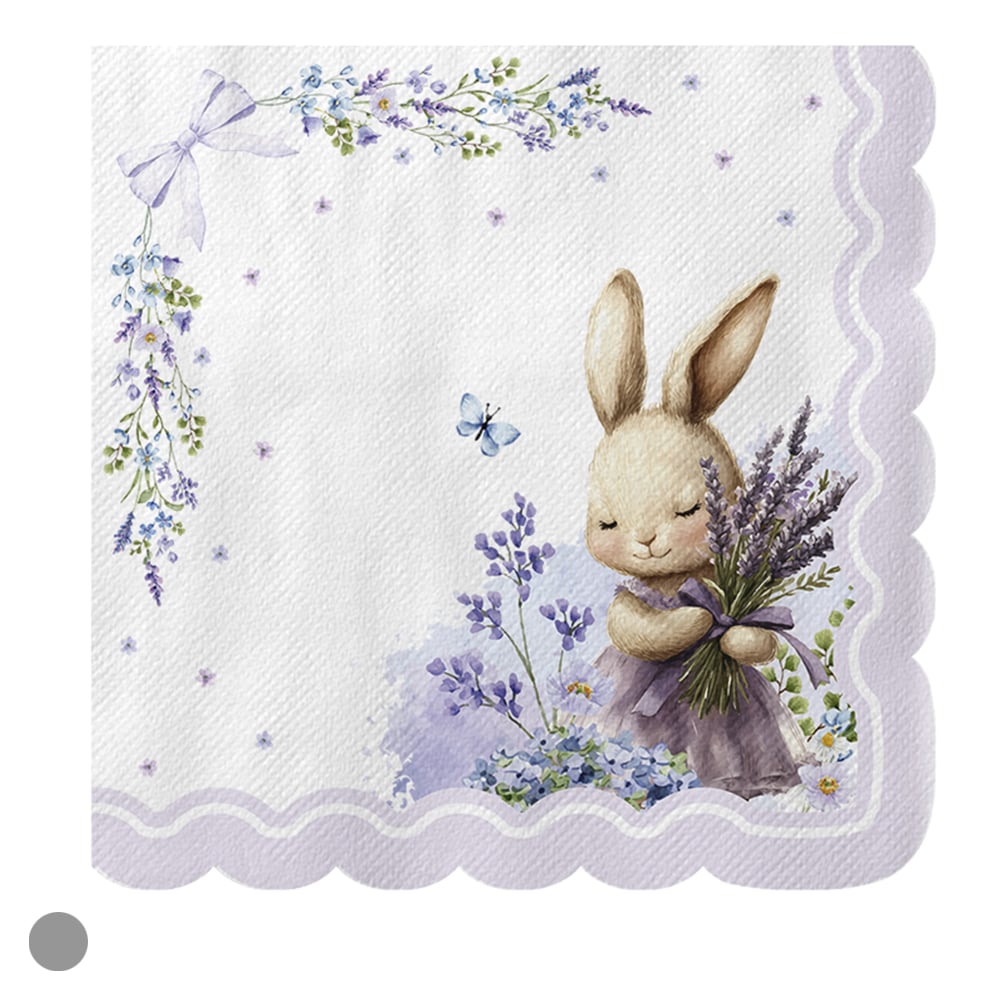 GUARDANAPO PROVENCAL C/20 PCS (LILAS) 33X33cm