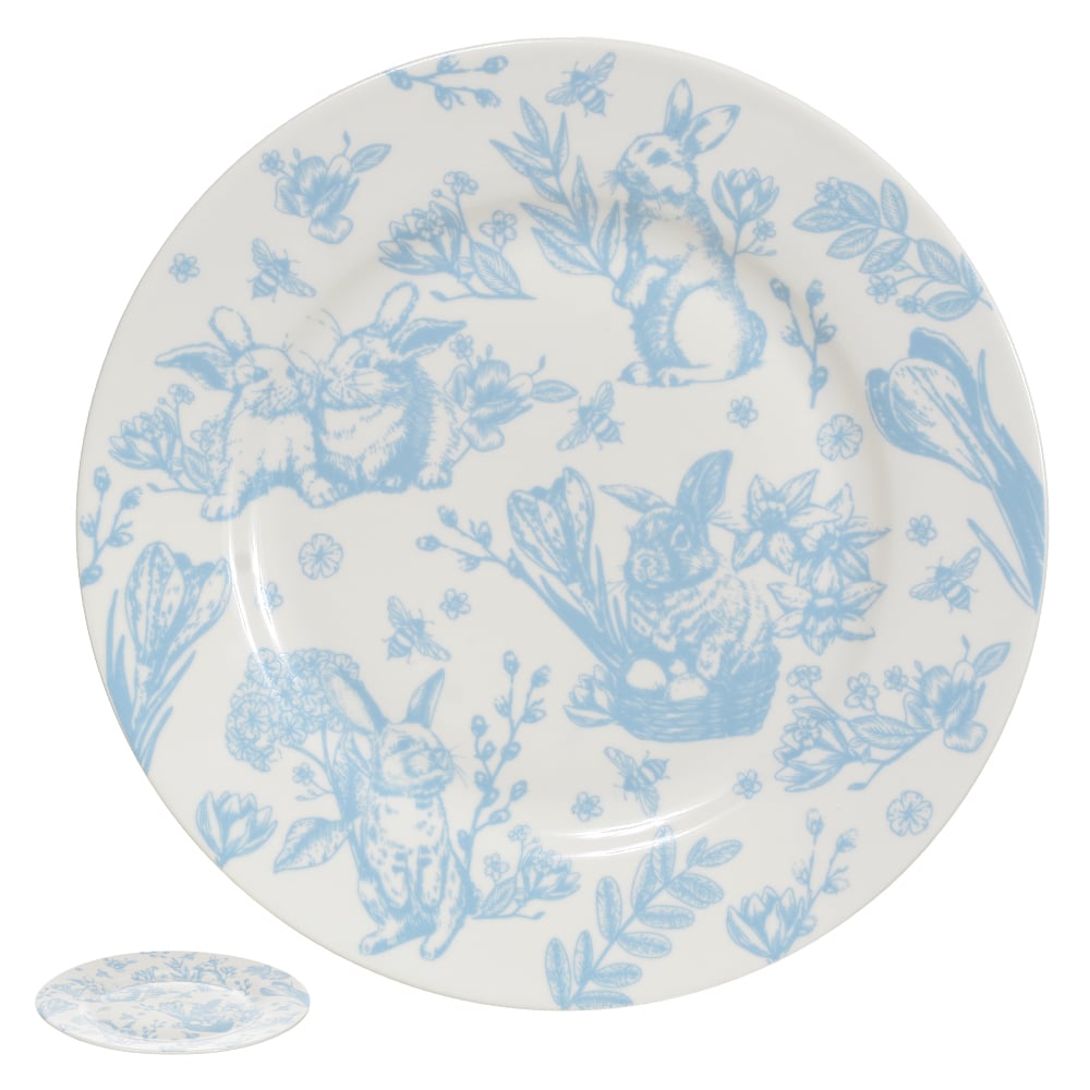 OBJETO DECORATIVO PASCOA (BRANCO AZUL) 19,2D