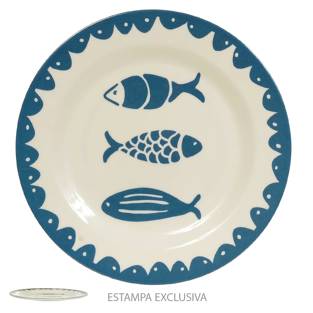 PRATO SOBREMESA MELAMINA 23d PACIFIC (AZUL)