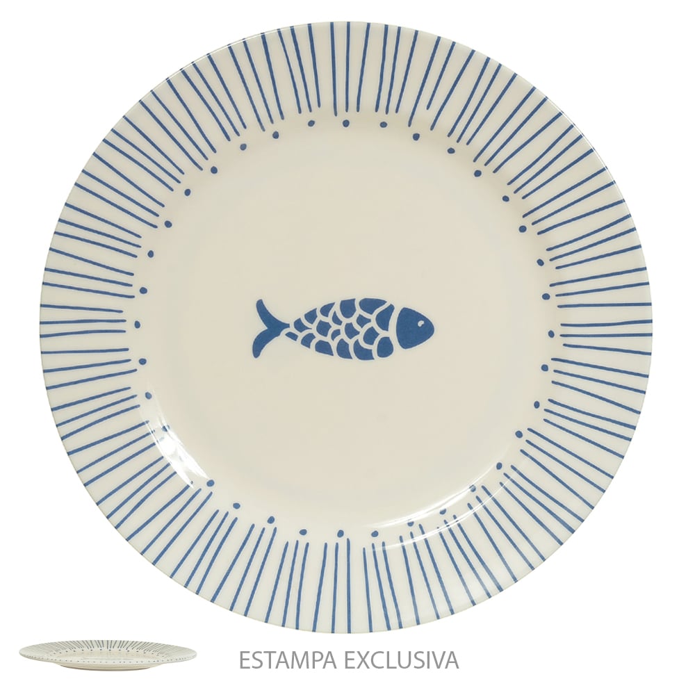 PRATO RASO MELAMINA 27,7d PACIFIC (AZUL)