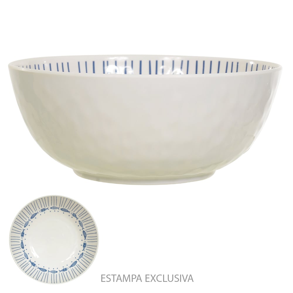 SALADEIRA MELAMINA 3000ml 10X28,2cm PACIFIC (AZUL)