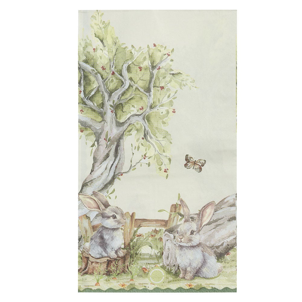 GUARDANAPO RUSTICO FLORESTA C/20 PCS (BEGE) 33X40cm