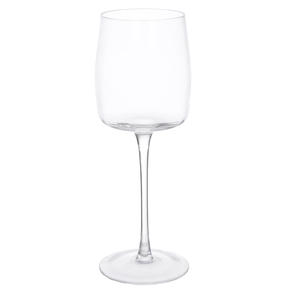 TACA VINHO BRANCO VIDRO 400ml 23X8,5X7cm CANELADA FLORENCA (TRANSPARENTE)