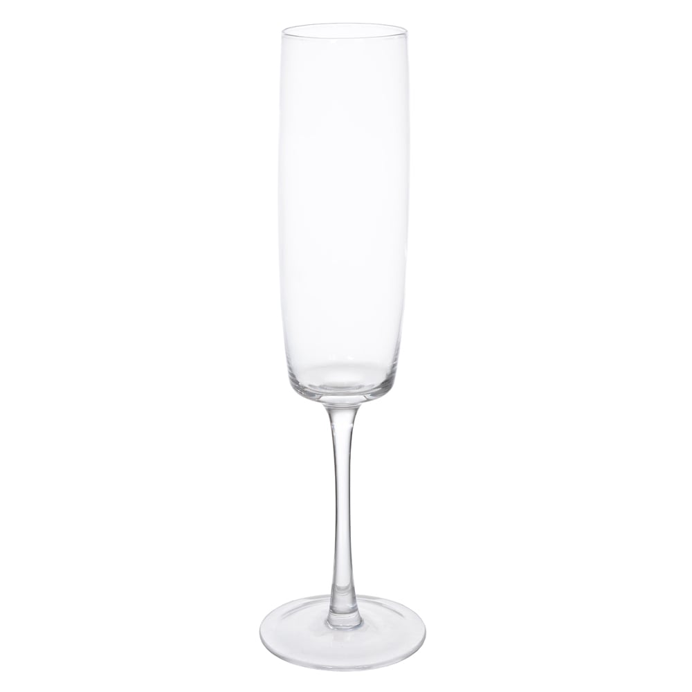 TACA CHAMPANHE VIDRO 270ml 25,8X5X7cm CANELADA FLORENCA (TRANSPARENTE)