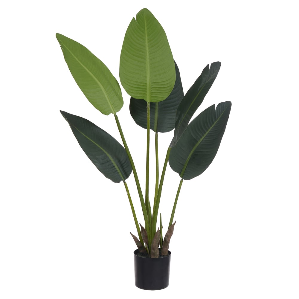 A.BANANEIRA DE JARDIM PU C/POTE X6 (VERDE) 90cm