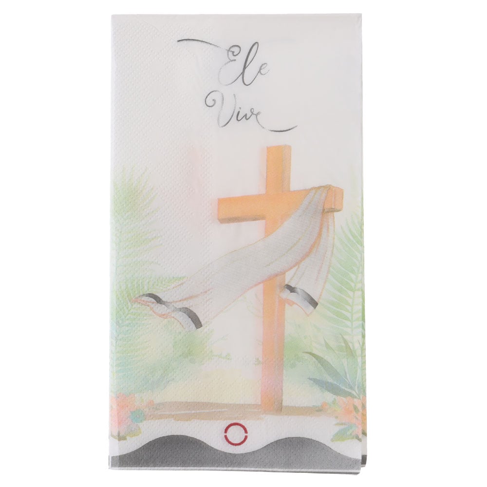 GUARDANAPO ELE VIVE C/20 PCS (BRANCO) 33X40cm