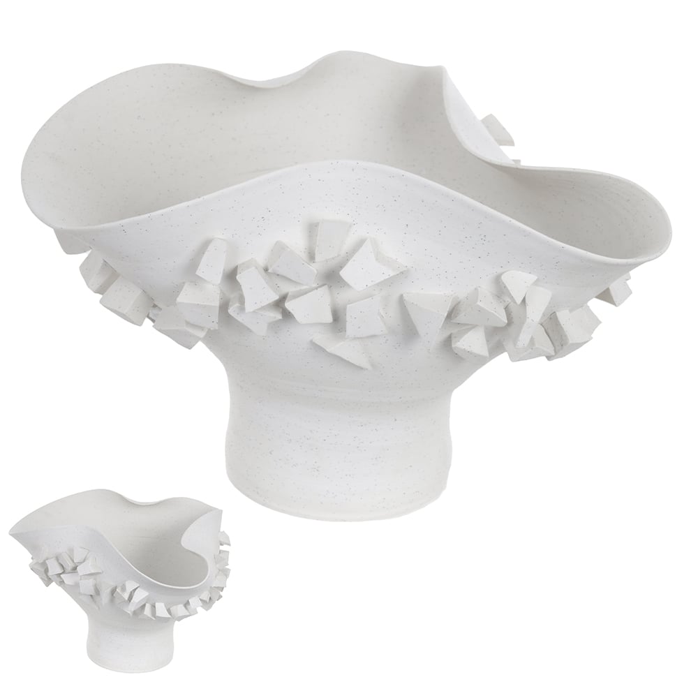 VASO DECOR CERAMICA (BRANCO) 24X37X35cm