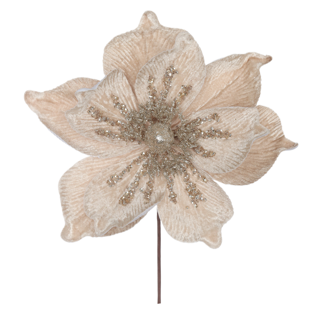 H.MAGNOLIA NATAL AVELUDADO (BEGE) 22cm 24d 10P