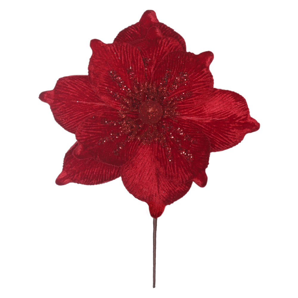 H.MAGNOLIA NATAL AVELUDADO (VERMELHO) 22cm 24d 10P