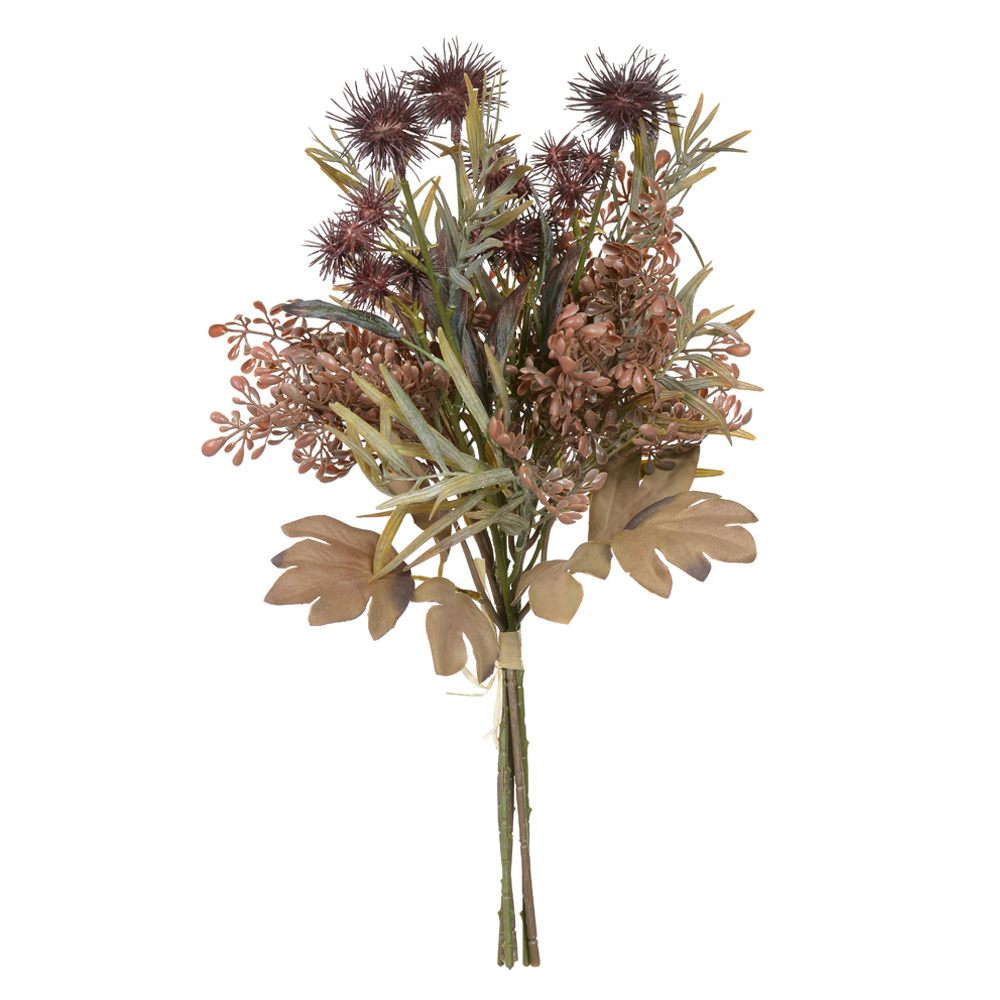 B.MAMONA RAMALHETE C/FITA X6 (MARSALA OUTONO) 44cm
