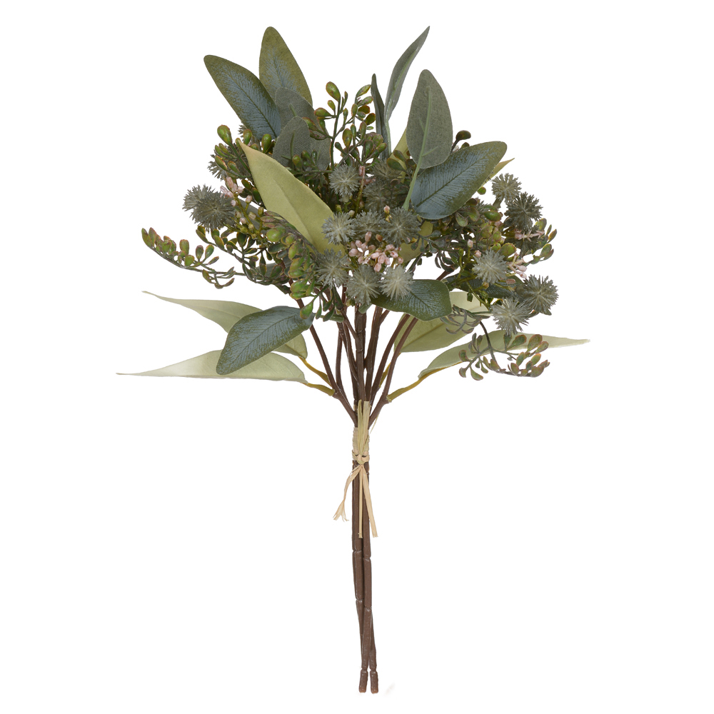 B.MAMONA RAMALHETE C/FITA X4 (VERDE OUTONO) 44cm